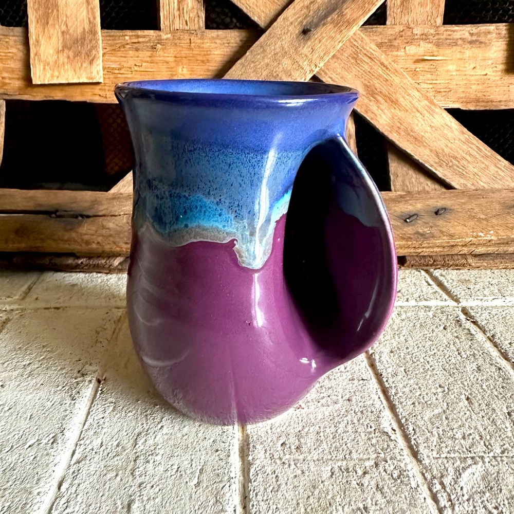 Clay in Motion Handmade Stoneware Hand-warmer Coffee Pottery Mug 14oz Neher 2015